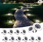 SOLPEX Solar Lights Outdoor Waterproof, 12 Pack Solar Ground Lights, Solar by Solpex