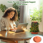 Plant Pots 5.7 Inch Self Watering Planters, Terracotta Pots - Image 6