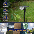 Kyosho Solar Spot Lights Outdoor, IP67 Waterproof 38 LED Solar Powered - Image 2