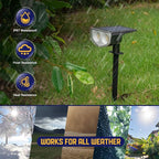 Kyosho Solar Outdoor Lights Waterproof IP67, 38 LEDs Solar Spot Lights Outdoor - Image 4