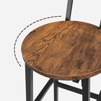 Bar Stools, 28 Inch Kitchen Breakfast Bar Chairs, Industrial Bar Stools - Image 9