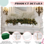 Dandat 2 Set Wood Boxes for Centerpieces 16x4 Inch Rectangle Wooden Planter Box - Image 3