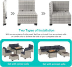 7 Pieces Outdoor Patio Furniture Set - Image 3