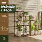 Bamworld Indoor Plant Stands Outdoor Combo Plant Shelves - Image 4