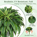 MARTINE MALL 2Pcs 48'' Fake Ferns Look Real Artificial Ferns - Image 4