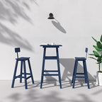 3-Piece Outdoor Counter Height Bar Table Set, HDPE Weather Resistant - Image 8