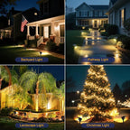T-SUN Solar Lights Outdoor Waterproof IP65, 12 Pack LED Solar Spot Lights Color - Image 2