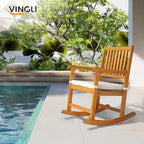 VINGLI Outdoor Rocking Chair, Weatherproof Rocker - Image 2