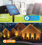APONUO Metal Outdoor Solar Landscape Lights, Waterproof Spotlight 6-in-1 - Image 2