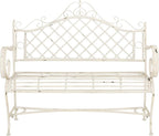 Safavieh PAT5017A Collection Adina Antique White Wrought Iron 51.25" Outdoor by SAFAVIEH