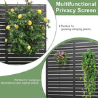 Casaphoria Metal Privacy Screen Outdoor, Louvered Black - Image 7