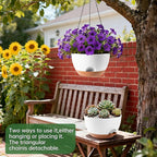 3-Piece Set of 10-Inch Hanging Planters - Image 2