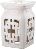 Safavieh Castle Gardens Collection Beijing Filigree Antique White Glazed by SAFAVIEH