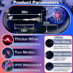 Anordsem Solar Lights Outdoor Waterproof: Garden Light Solar Powered - Image 4
