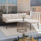 YITAHOME 3 Piece Patio Furniture Set Wicker Patio Sectional - Image 6