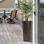 Worth 2 Pack 28" Tall Narrow Metal Planter - Image 7