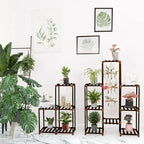 XXXFLOWER Plant Stand Indoor Outdoor 13 Tiers Wood Plant Shelf - Image 6