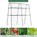 Lalahoni Cucumber Trellis, 5.3x5.3 Feet Metal Garden Arch Plant Support - Image 5