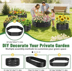 Hexagon Raised Garden Bed, 48 Inch Diagonal & 12 Inch Tall, Galvanized Steel - Image 4