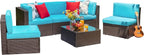 Vongrasig 6 Piece Small Patio Furniture Sets, Outdoor Sectional Sofa All - Image 8