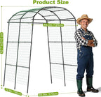 Miory Garden Arch Trellis for Climbing Plants Outdoor, Metal Plants Support - Image 3