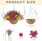 Senjie 12 Bundles Artificial Hanging Flowers - Image 4
