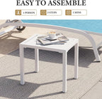 Crestlive Products Aluminum Outdoor Side Table, Easy Assembly Small Coffee - Image 6