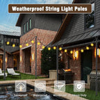 AILBTON 8 Pack 10Ft String Light Poles, Light Poles - Image 5