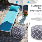 Juexica 2 Pack Outdoor/Indoor Inflatable Ottoman, All Weather Round Pouf - Image 6