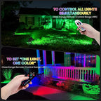 Halloween Christmas Spotlights Outdoor: RGBW Spot lights Plug in 120V Remote - Image 3