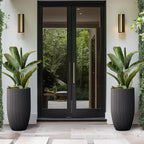 Kante 24 Inch Tall Round Concrete Planter, Large Indoor Outdoor Plant Pots - Image 6