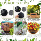 7.16” Self Watering Planter Insert, 10 Pack Invisible Hanging Basket Drip Pan - Image 3