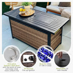 Sophia & William Half Moon Outdoor Sectional Furniture - Image 6