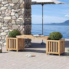 Giantex 2-in-1 Outdoor Bench - Image 4