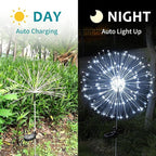 JJGoo Solar Firework Lights, 2 Pack 120 LEDs 2 Lighting Modes Solar Garden - Image 7