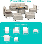9-Piece Outdoor Patio Furniture Set - Image 2