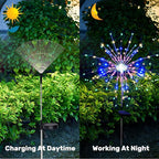 Solar Garden Firework Lights Outdoor Waterproof 6 Pack, 120 LED Sparklers - Image 6