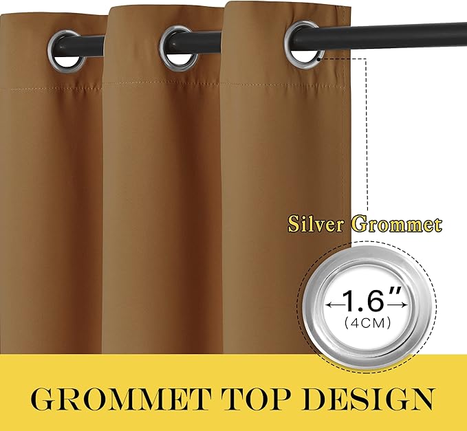 NICETOWN Blackout Curtains 63 inches Long - Image 6