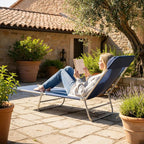Outsunny Folding Chaise Lounge Chair, Pool Sun Tanning Chair, Outdoor Lounge - Image 8