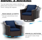 Joyside Wicker Patio Furniture Sets, 9 Pieces Upgraded Large Size Outdoor - Image 3