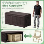 Greesum Outdoor Storage Box 120 Gallon Storage Bin - Image 5