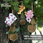 Handmade 100% Thai Bamboo Hanging Orchid Basket – 4 Inch, 5 Inch, 6 Inch - Image 2