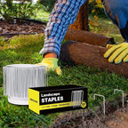 HongWay 500 Pack 4 Inch Landscape Staples, Garden Staples 12 Gauge Galvanized - Image 3