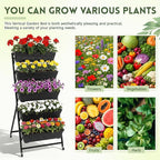 2 Pack 5-Tier Vertical Garden Planter 4.5 ft Tall Raised Garden Bed - Image 4