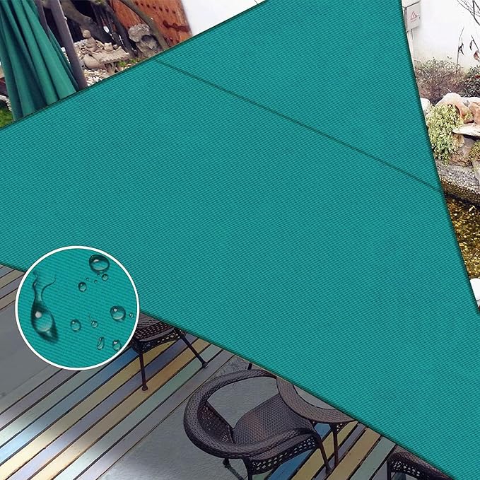 LOVE STORY Right Triangle 5'x6'x7.8' Waterproof Sun Shade Sail Canopy UV Block by LOVESTORY