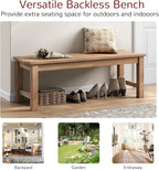Stoog Outdoor Bench, 2-Person Patio Backless Bench - Image 10