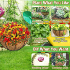 ZeeDix 2 Pack 20 Inch Large Hanging Baskets - Image 3