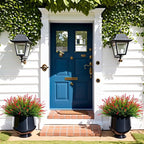Artificial Faux Plants Flowers for Outdoor Decorations, Fake Monkey Grass for - Image 3