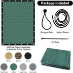 Artpuch 90% Sun Shade Cloth, 8 x 16 FT Pergola Shade Cover Canopy - Image 5