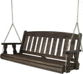 Amish Casual Heavy Duty Mission Treated Porch Swing, Dark Walnut Stain by AmishCasual